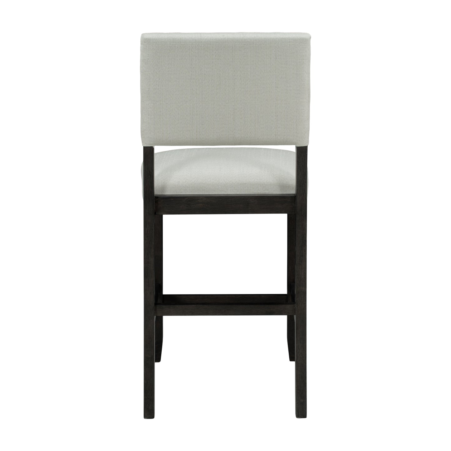 Juego de comedor de 5 piezas de altura de mostrador TREXM, mesa elegante clásica y 4 sillas en espresso y beige