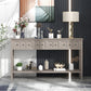 TREXM Rustic Entryway Console Table