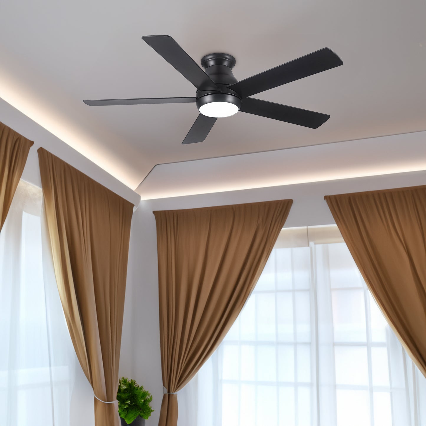 Low Profile Ceiling Fan with Lights