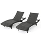 Salem PE Wicker Chaise Lounge, Perfect for Outdoor Relaxation and Lounging