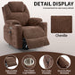 Okin motor Up to 350 LBS Chenille Power Lift Recliner Chair Brown