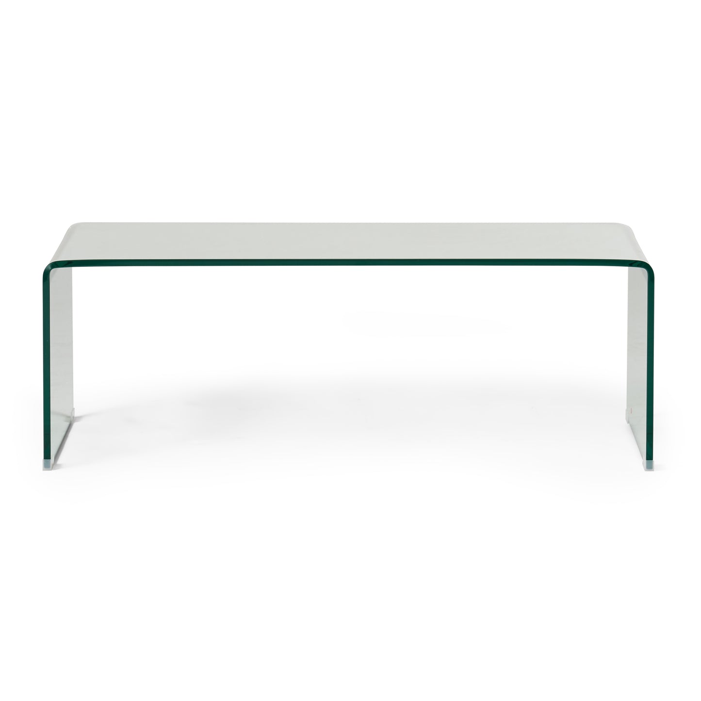 Coffee Table with 12mm Tempered Bent Glass, Elegant Design for Living Rooms