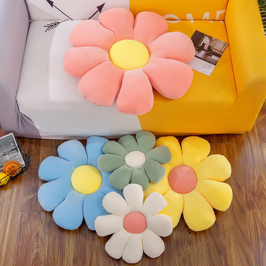 Daisy Flower Shaped Office Cushion, Computer Cushion, Sun Flower Tatami Cushion, Flower Petal Pillow, Cute Packaging