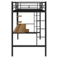 Loft Bed with Desk and Shelf   Space Saving Design Twin