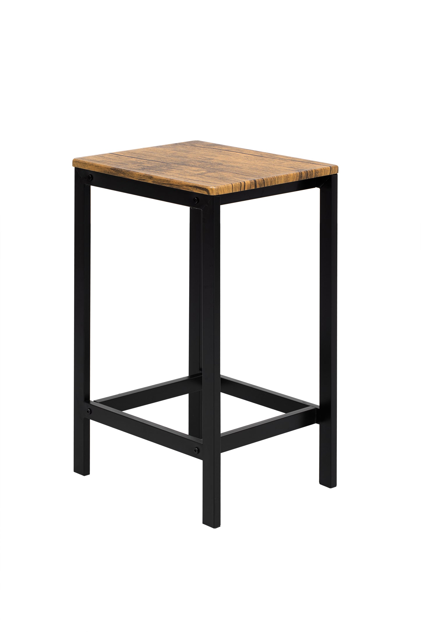 TREXM 5-piece compact bar table with table and stool - modern industrial design brown