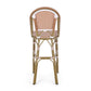 Wicker Bar Stool with Aluminum Frame (Set of 2)