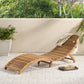 Lahaina Wood Foldable Chaise Lounge, Perfect for Outdoor Relaxation