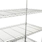 7 Tier Wire Shelving Unit 2450 LBS NSF Height Adjustable Metal Garage Storage Shelves with Wheels Chrome