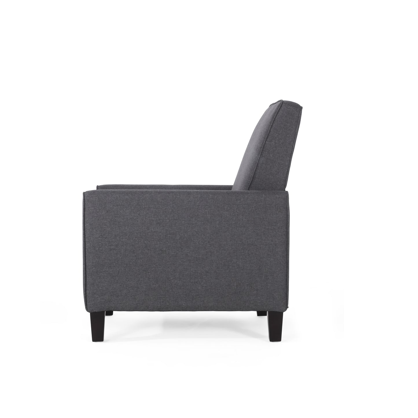 Smoke Fabric Push Back Chair, Elegant Design for Modern Home Décor