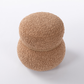 WKJ1Y Light camel snowman stool with plush Grig cushions, playful and cute, suitable for any space