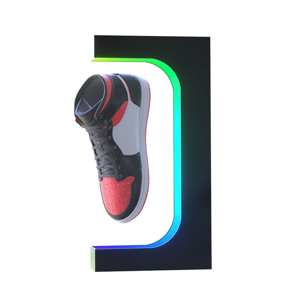 Magnetic levitation acrylic platform desktop advertising rotating display platform Magnetic levitation shoe display rack