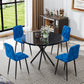 Dining Chairs Set of 4, Modern Kitchen Dining Room Chairs, Velvet Dining Chair Upholstered Cushion Seat and Sturdy Metal Legs