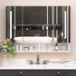 Modern 39x28 inch bathroom cabinets, medicine cabinets with mirrors and LED lights, and bathroom storage cabinets