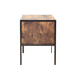 Set of 2 pcs nightstand industrial style