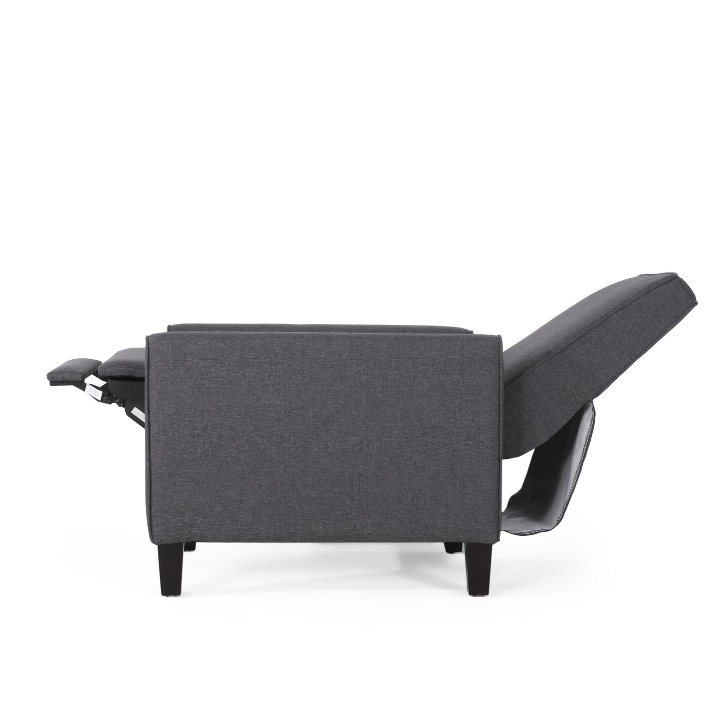 Smoke Fabric Push Back Chair, Elegant Design for Modern Home Décor