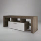 Simple modern TV stand cabinet Brown + white TV bracket