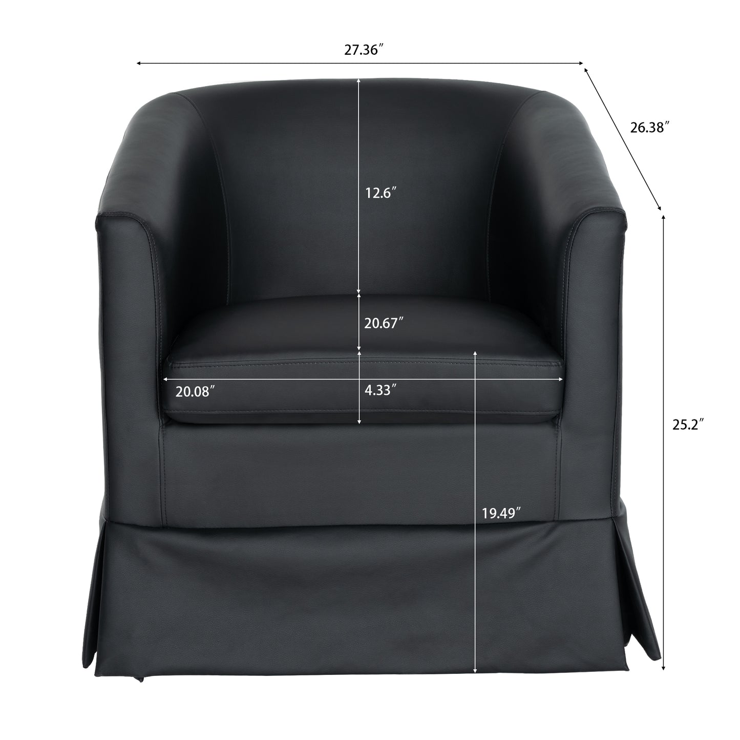 Wide Swivel Chair