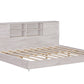 Full Size Daybed Frame with Storage Bookcases White Oak