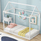 Metal House Shape Platform Bed   twin