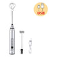 3-Piece Electric Milk Frother And Whisk Set