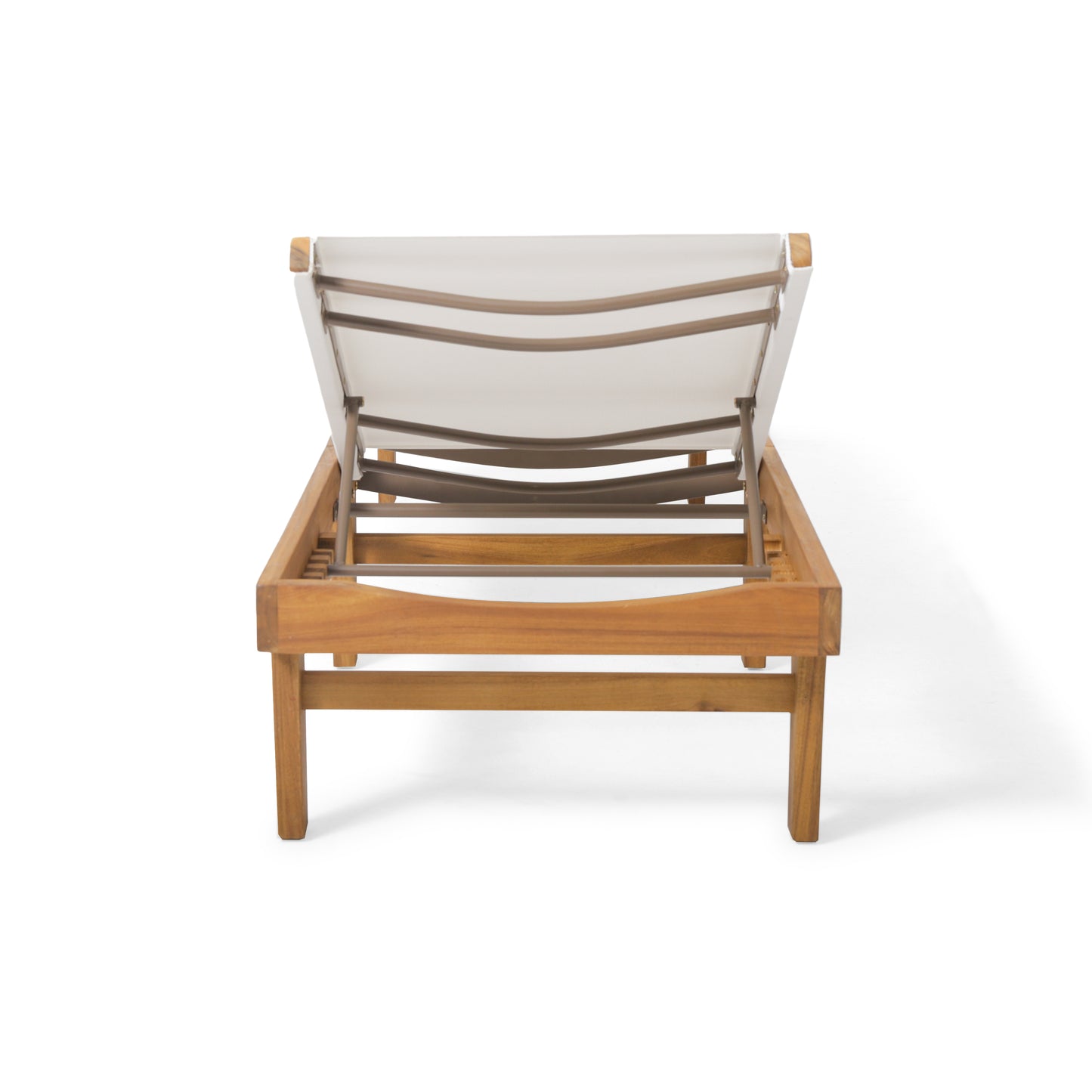 Summerland Chaise Lounge in White Mesh, Comfortable and Stylish for Indoor and Outdoor Use