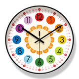 Children's Room Wall Clock Early Education Learn Silent Clock