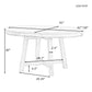 TREXM Farmhouse Round Extendable Dining Table