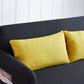 Twins Sofa Bed in Black Fabric, Stylish and Functional Convertible Design for Small Spaces