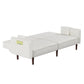 Sofa bed in White Cotton Linen Fabric