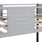 Metal twin bed with ventilation panel for noise reduction/safety guardrail/flexible space support/triple bed/CPC Certified