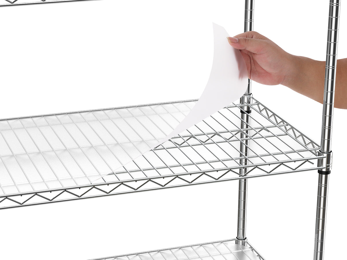 6-Tier Wire Shelving Unit, 6000 LBS Capacity, NSF-Approved Adjustable Metal Garage Storage Shelves with Wheels