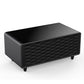 Modern Smart Coffee Table with Built-In Fridge, Bluetooth Speaker, Wireless Charging, and Touch Control Panel, Black