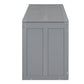 Queen Size Murphy Bed with Rotable Desk  Gray