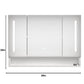 Modern 39x28 inch bathroom cabinets, medicine cabinets with mirrors and LED lights, and bathroom storage cabinets