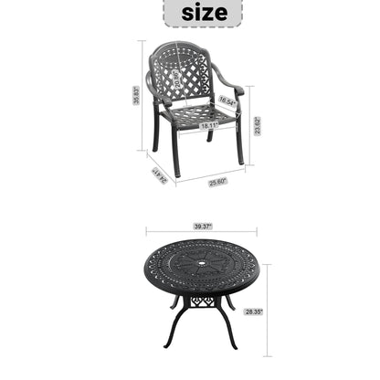 5-Piece Aluminum Patio Furniture Set