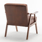 Medieval Modern Chair with Solid Wood Frame and Ultra-Thick Backrest, Accent Chair for Living Rooms