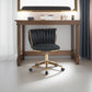 Office desks and chairs, with adjustable wheels and cushioned office desks and chairs that conform to ergonomics (black)