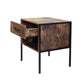 Set of 2 pcs nightstand industrial style