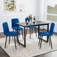 Dining Chairs Set of 4, Modern Kitchen Dining Room Chairs, Velvet Dining Chair Upholstered Cushion Seat and Sturdy Metal Legs