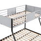 Full double-layer metal bed/heavy-duty sturdy metal/noise reduction/safety ventilation board guardrail