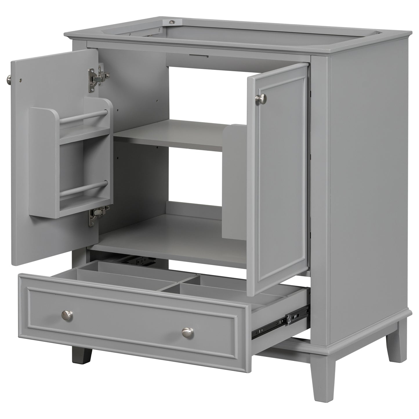 Grey Bathroom Vanity, Modern and Functional Design for Bathrooms with Ample Storage Space