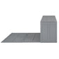 Queen Size Murphy Bed with Rotable Desk  Gray