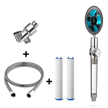 Propeller Shower Turbocharged Shower Head Shower Head Shower One-Button Water-Stop Shower