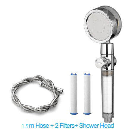 Propeller Shower Turbocharged Shower Head Shower Head Shower One-Button Water-Stop Shower