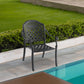 5-Piece Set Of Cast Aluminum Patio Furniture With Cushions