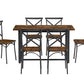 7 Pieces Dining Set 7-Piece Kitchen Table Set Perfect for Kitchen Breakfast Nook Living Room Occasions