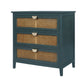 3 Drawer Cabinet Natural rattan American Furniture Suitable for bedroom living room study