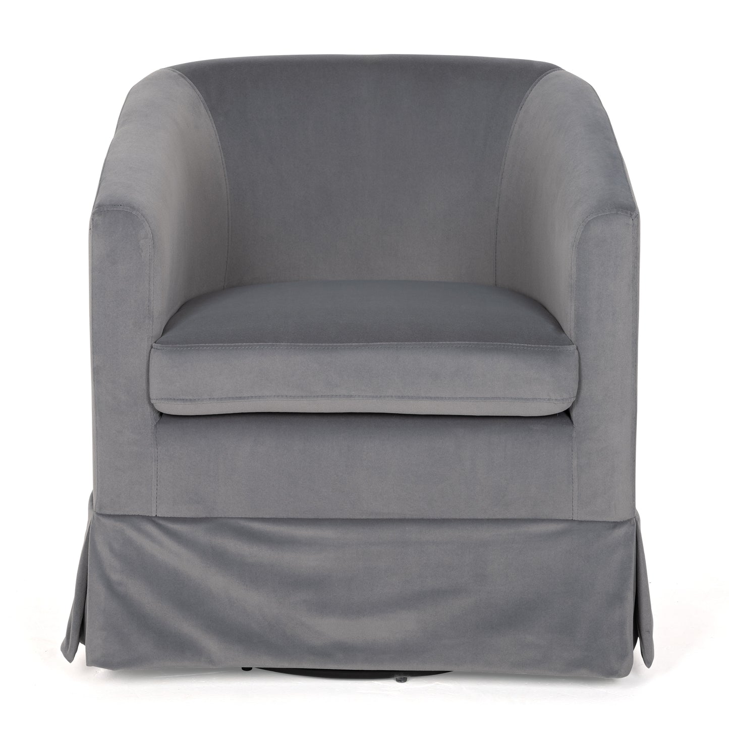 Wide Swivel Chair Gray