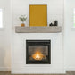 Rustic Wood Fireplace Mantel,Wall-Mounted & Floating Shelf for Home Decor