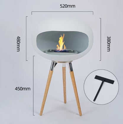 Tall fireplace real stove outdoor interior decoration simple modern alcohol fireplace